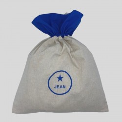 Sac Linge Ficelle Broderie Star
