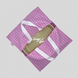 Sac Porte-tarte Pois rose