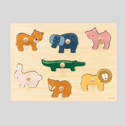 Trixie Puzzle de formes en bois animaux 7 pièces