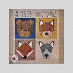 Egmont Toys 4 puzzles animaux