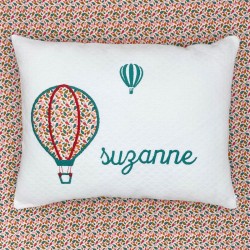 Coussin Montgolfière Pétale Jade