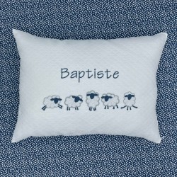 Coussin Moutons Bleu nuit