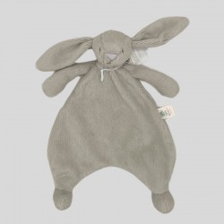 JELLYCAT doudou plat velours Lapin beige brodé
