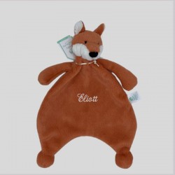 JELLYCAT doudou plat velours Renard brodé