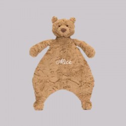 JELLYCAT doudou plat Ours brodé