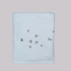 Sylvie Thiriez Drap de douche Petits coeurs