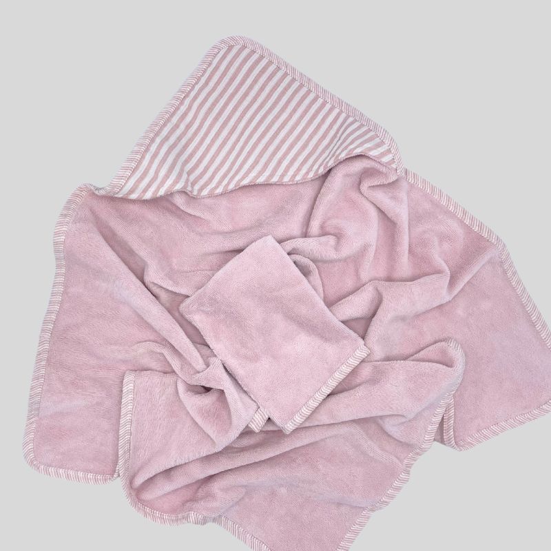 copy of Sortie de bain bambou et son gant