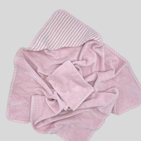 copy of Sortie de bain bambou et son gant