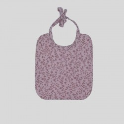Bavoir double gaze Pétale rose